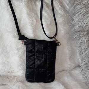 Black Quilted Crossbody Bag